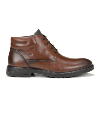Botines de piel F1305 Marrón claro (43), Plano, 1 a 3cm, Cordones, Casual, Clásico, Fluchos outlet 2024.