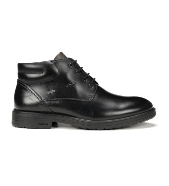 Botines de piel F1305 Negro (40), Plano, 1 a 3cm, Cordones, Casual, Clásico, Fluchos outlet 2024.