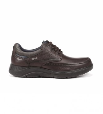 Fluchos para hombre. F1310 Zapatos de Piel Denver F1310 marrón (41), Plano, Cordones, Casual