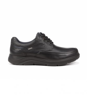 Fluchos para hombre. F1310 Zapatos de Piel Denver F1310 negro (44), Plano, Cordones, Casual