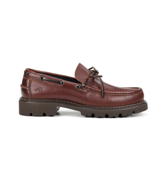 Fluchos para hombre. F1322 Náuticos Douglas F1322 Marrón medio (43), Piel, 3 a 5cm, Ninguno, Casual