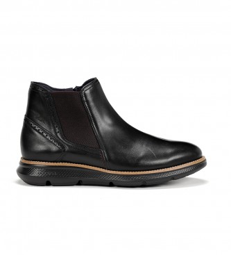 Fluchos para hombre. F1354 Botines de Piel WillianF1354 negro (41), Plano, Cremallera, Casual