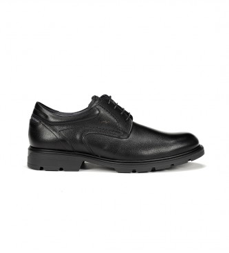 Fluchos para hombre. F1604 Zapatos de Piel Fredy F1604 negro (41), Plano, Cordones, Casual, Fiesta, Clásico
