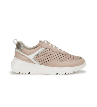 Zapatillas de Piel Eira F1680 nude (38), 3 a 5cm, Cordones, Casual, Fluchos outlet 2024.