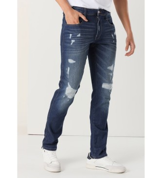 Lois Jeans para hombre. 101953230 Jeans Tiro medio Slim azul (36), Casual, Algodón