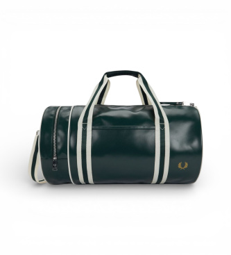 Fred Perry para hombre. L7255 Bolsa de deporte Classic Barrel verde (OSFA), Casual, Poliéster Reciclado, Sostenible