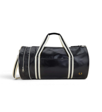 Fred Perryvoor mannen. L9266 Grote klassieke sporttas zwart (OSFA), Casual, Gerecycled polyester, Duurzaam