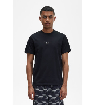 Fred Perry Para Hombre. M4580 Camiseta Con Logo Negro (M), Casual, AlgodóN, Manga Corta-image