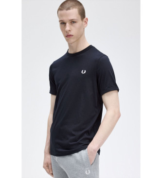 Fred Perry para hombre. M3519 Camiseta M3519 marino (L), Casual, Algodón, Manga corta