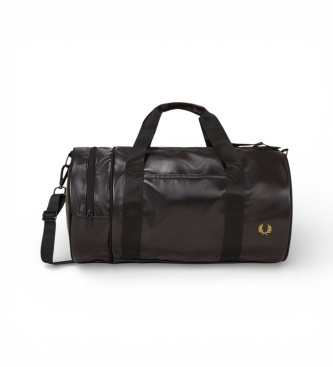 Fred Perry para hombre. L7260 Bolsa de deporte Tonal Classic Barrel negro (OSFA), Casual, Poliéster Reciclado, Sostenible