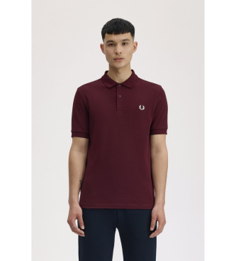 Fred Perry para hombre. M6000 Polo Plain granate (L), Casual, Algodón, Manga corta