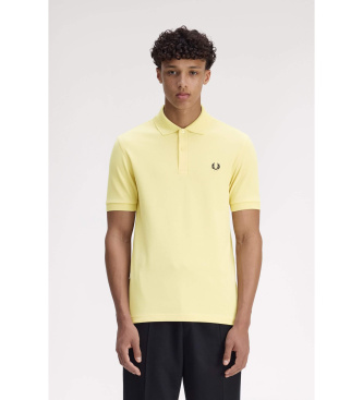 Fred Perryvoor mannen. M6000 Polo Plain M6000 geel (M), Casual, Katoen, Korte mouwen