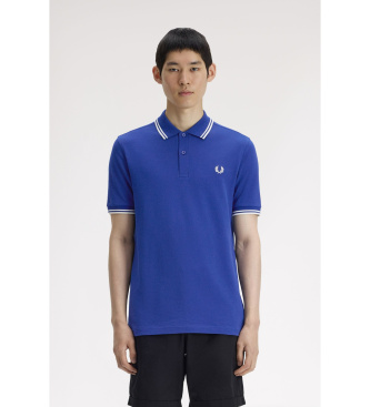 Fred Perry para hombre. M6000 Polo Plain M6000 azul (L), Casual, Algodón, Manga corta