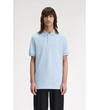 Fred Perryvoor mannen. M6000 Polo Plain M6000 lichtblauw (M), Casual, Katoen, Korte mouwen