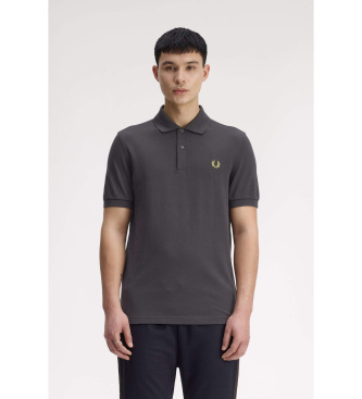Fred Perryvoor mannen. M6000 Polo Plain M6000 grijs (XL), Casual, Katoen, Korte mouwen