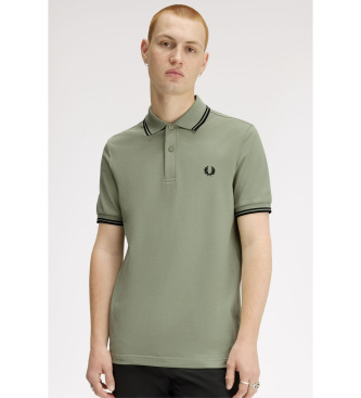 Fred Perry para hombre. M6000 Polo Plain M6000 verde (M), Casual, Algodón, Manga corta