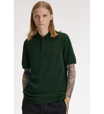 Fred Perry para hombre. M6000 Polo Plain verde (L), Casual, Algodón, Manga corta