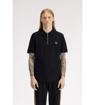 Fred Perry para hombre. M2443 Polo Stripe negro (L), Casual, Algodón, Manga corta