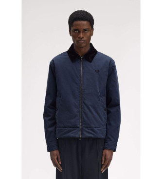 Fred Perry para hombre. J8535 Chaqueta The Caban marino (S), Azul, Casual, Algodón