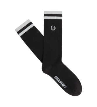 Fred Perry para hombre. C1150 Calcetines Tipped Sports negro (4346), Homewear, Algodón