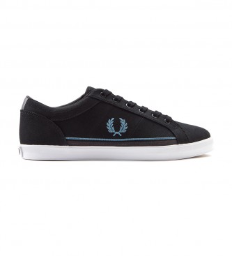 Fred Perry para hombre. Zapatillas Twill negro Fred Perry