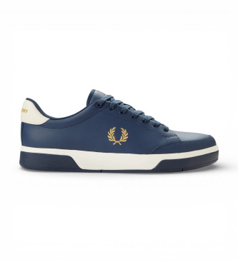 Fred Perry para hombre. B2314-X86 Zapatillas de Piel B301 marino (43), Plano, Cordones, Casual