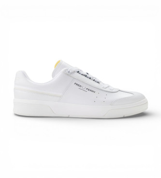 Fred Perry para hombre. B2317-200 Zapatillas de Piel B302 blanco (44), Plano, Cordones, Casual