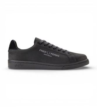 Fred Perry para hombre. B2301-220 Zapatillas de Piel B721 negro (41), Plano, Cordones, Casual