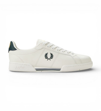 Fred Perry para hombre. B6311-349 Zapatillas de Piel B722 blanco (45), Plano, Cordones, Casual
