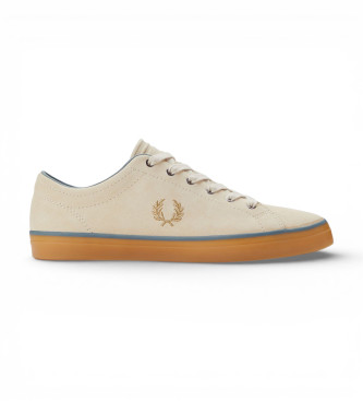 Fred Perry para hombre. B2330-691 Zapatillas de Piel Baseline marrón (42), Plano, Cordones, Casual