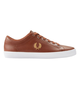 Fred Perry para homem. T?nis de couro Baseline castanho Fred Perry