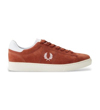 Skinnsneakers Spencer, tegelbrunt