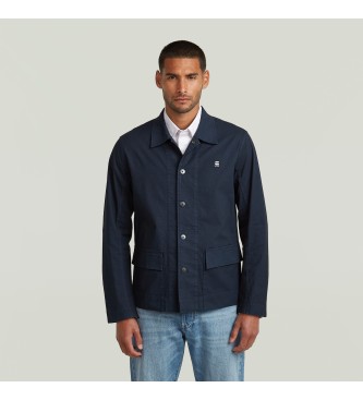 G-Star para hombre. D28835-D920-D418 Chaqueta 2 Overshirt marino (XXL), Casual, Algodón