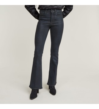 G-Star para mujer. D21290-D634-G754 Jeans 3301 Flare negro (33/32), Azul, Casual, Denim, Algodón Orgánico, Sostenible