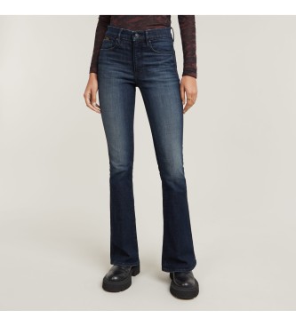 G-Star för kvinnor. D21290-D634-G809 Jeans 3301 Flare blå (33/32), Casual, Denim, Ekologisk bomull, Hållbar