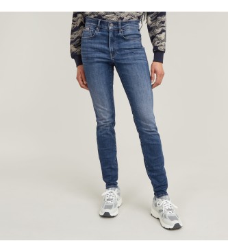 G-Starvoor vrouwen. D05175-8968-071 Jeans 3301 Skinny blauw (24/30), Casual, Denim, Duurzaam, Gerecycled Katoen