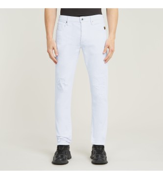 G-Star para hombre. 51001-D552-H155 Jeans 3301 Slim blanco (32/34), Casual, Algodón