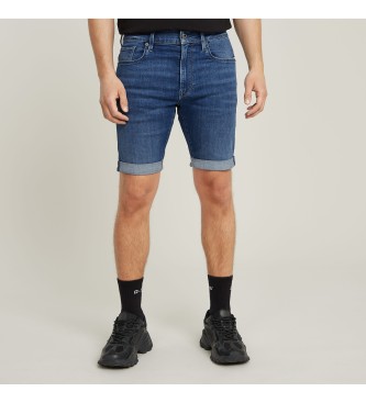 G-Star para hombre. D10481-8968-071 Shorts 3301 Slim Denim azul (36), Casual, Sostenible, Algodón Reciclado