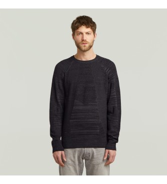 G-Star para hombre. D26777-C259-7242 Sudadera acanalada 3D Biker negro (M), Casual, Acrílico, Algodón Orgánico, Sostenible