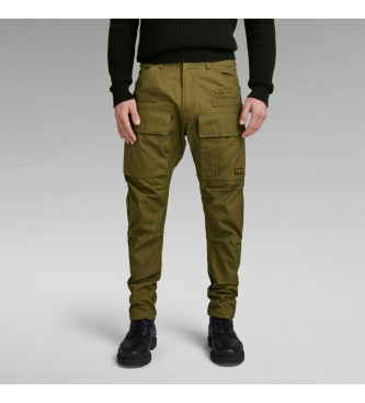 G-Star para hombre. D23636-D384-C744 Pantalón 3D Regular Tapered Cargo verde (28/32), Casual, Algodón