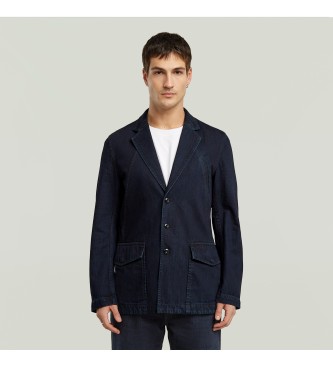 G-Star para hombre. D26890-D536-H459 Americana A-Line marino (XS), Casual, Algodón, Manga larga