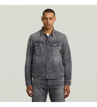 G-Star para hombre. D26919-D537-H147 Chaqueta A-Line Slim gris (L), Casual, Algodón, Denim