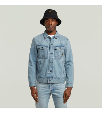 G-Star para hombre. D26919-D788-H466 Chaqueta A-Line Slim azul claro (S), Casual, Algodón, Denim