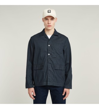 G-Star para hombre. D23027-D944-001 Americana Marseille azul (XL), Casual, Denim, Algodón Orgánico, Sostenible