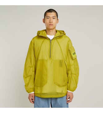 G-Star para hombre. D26185-C643-C424 Anorak plegable ultraligero amarillo (XS), Casual, Poliamida