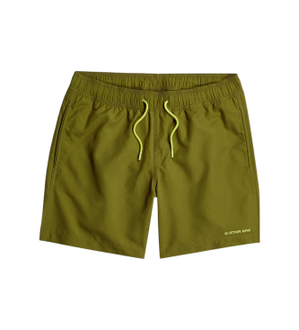 G-Star para hombre. D26202-A505-G985 Bañador Dirik Solid verde (XS), Beachwear, Poliéster Reciclado, Sostenible