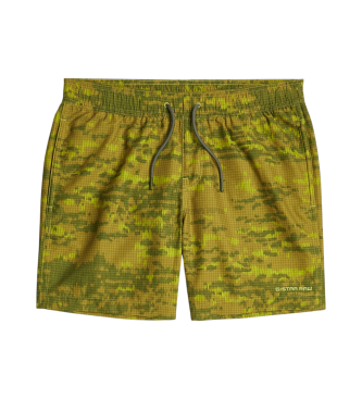 G-Star para hombre. D26205-C331-H186 Bañador shorts Dirik Graphic verde (L), Beachwear, Poliéster Reciclado, Sostenible
