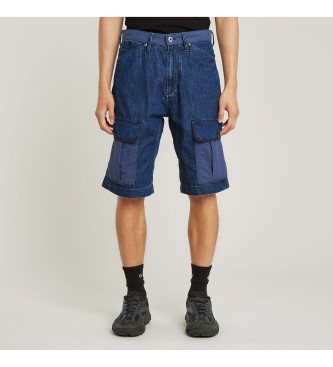G-Star para hombre. D26313-D934-H135 Shorts Bend 3D Cargo Fabric Mix azul (29), Casual, Sostenible, Algodón Reciclado