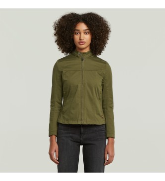 G-Starvoor vrouwen. D27033-5126-C744 Motorjack groen (XXS), Casual, Biologisch katoen, Duurzaam