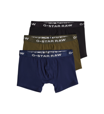 G-Star para hombre. D23774-D516-G163 Set de 3 Bóxers Multi marino, verde, negro (S), Casual, Homewear, Algodón